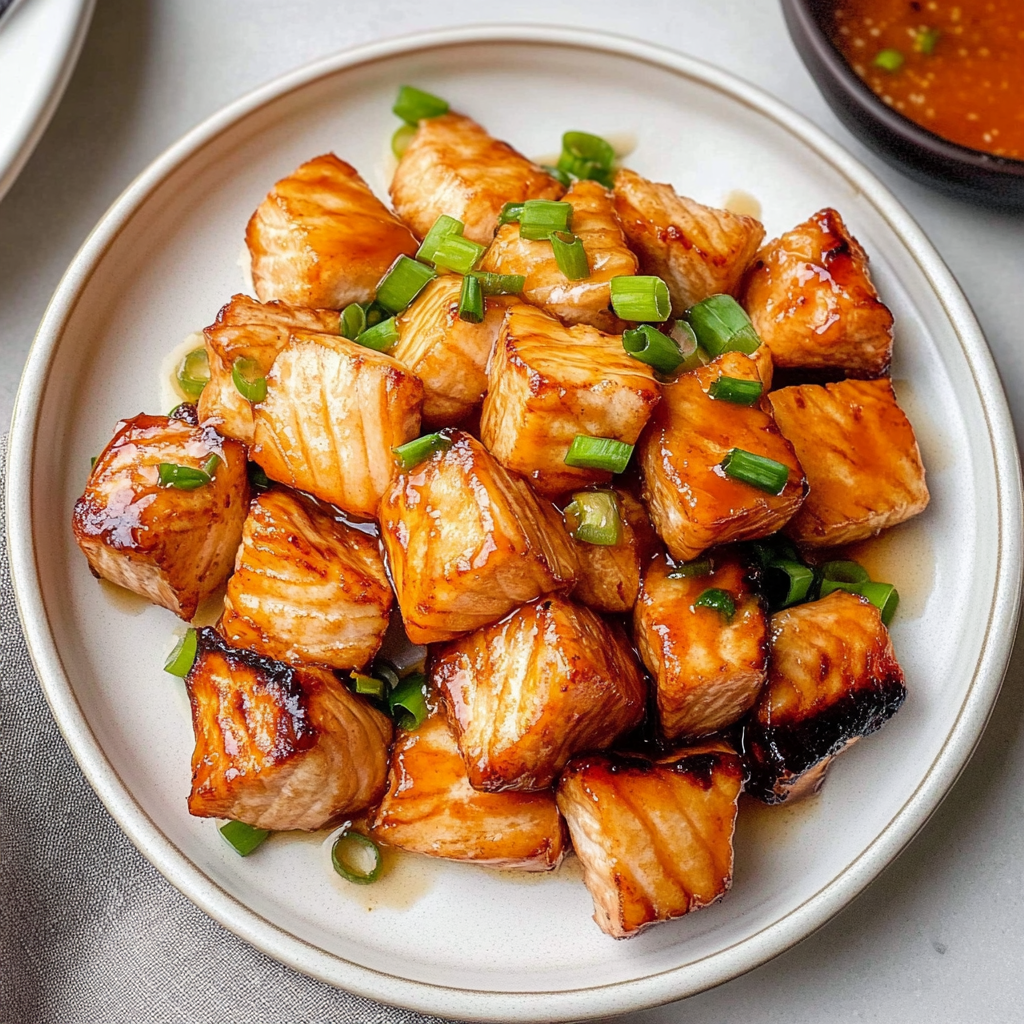 Recipe preparation for Bang Bang Salmon