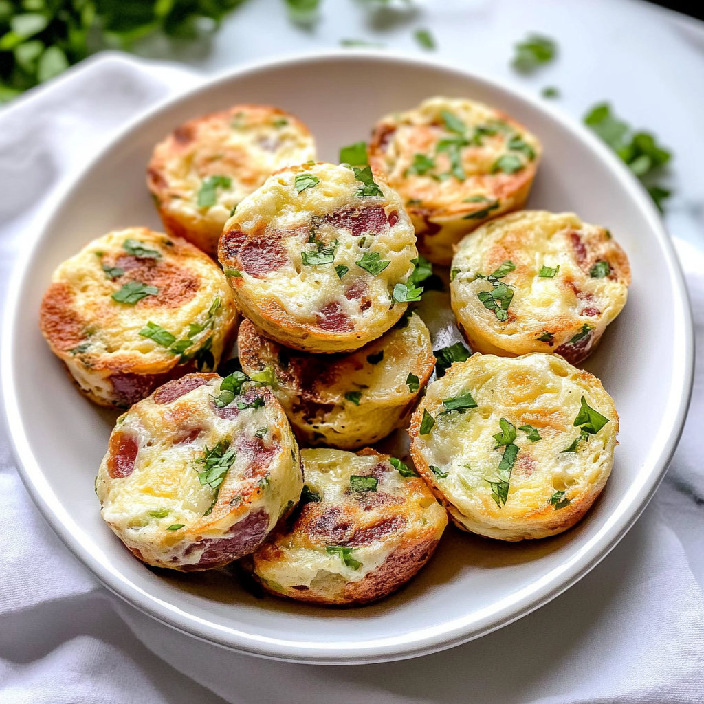 Recipe preparation for Egg White Muffins with Veggies