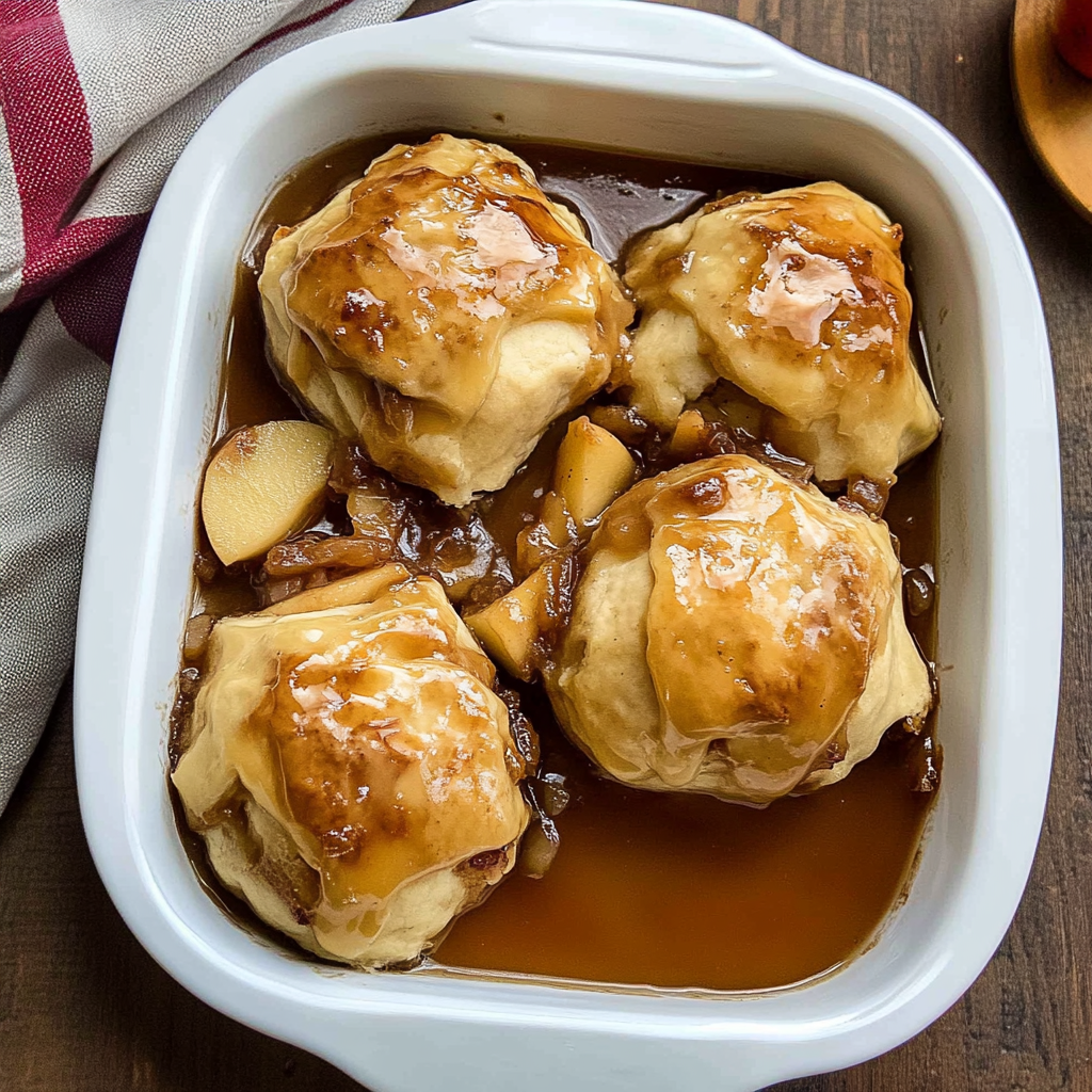 Recipe preparation for old-fashioned apple dumplings