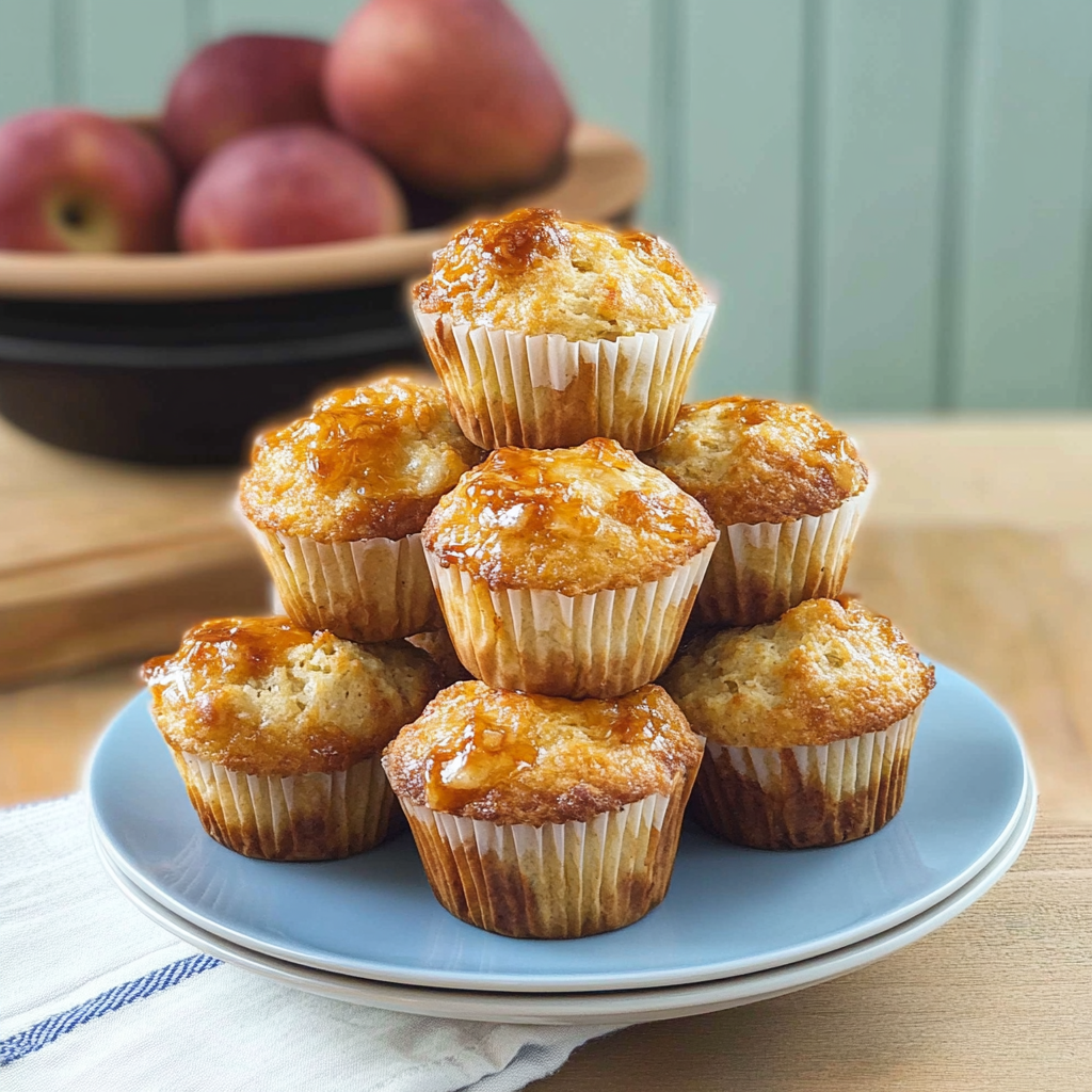 Recipe preparation for Apple Cheddar Savory Muffins
