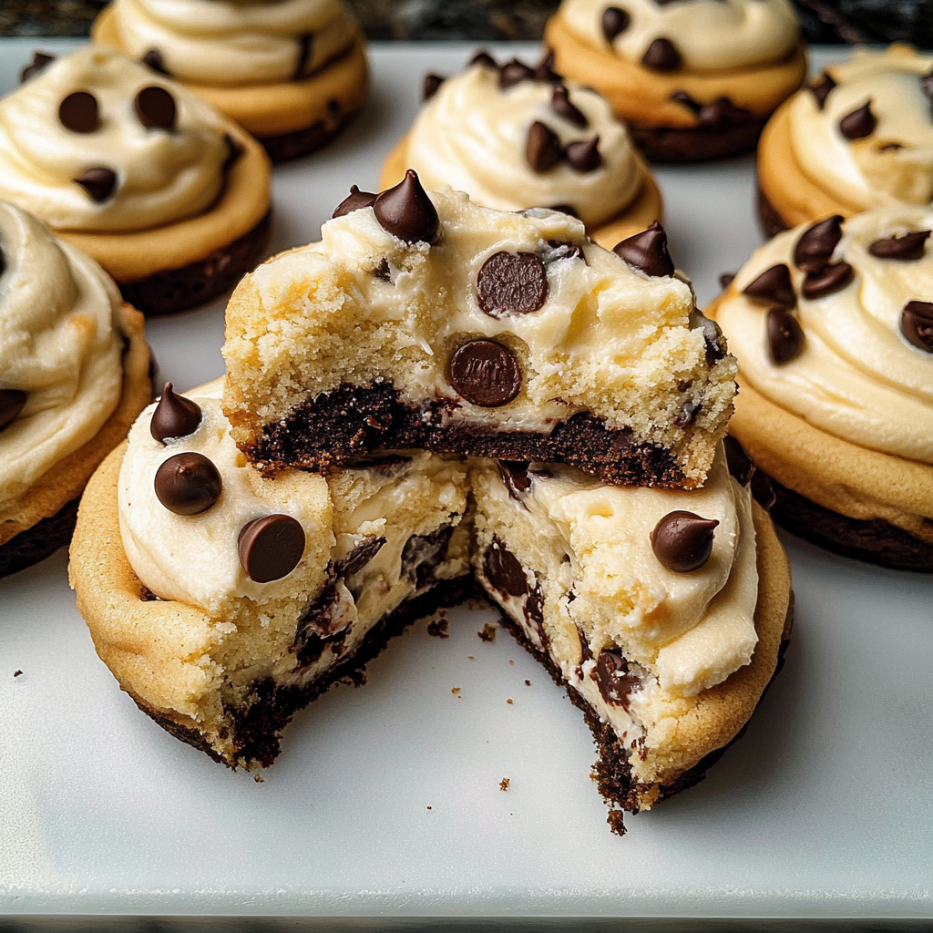 Recipe preparation for Chocolate Chip Cheesecake Cookies