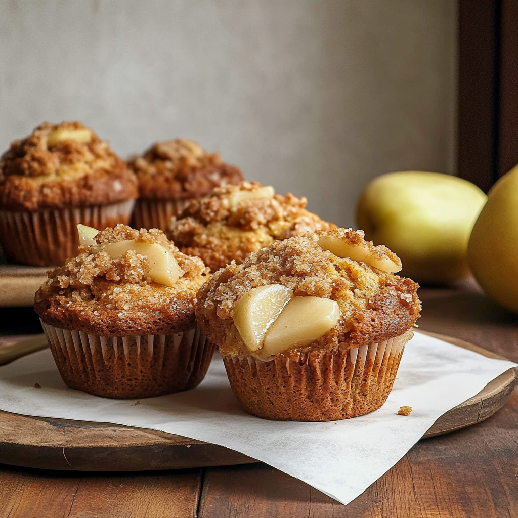 Recipe preparation for Chai Spiced Pear Muffins