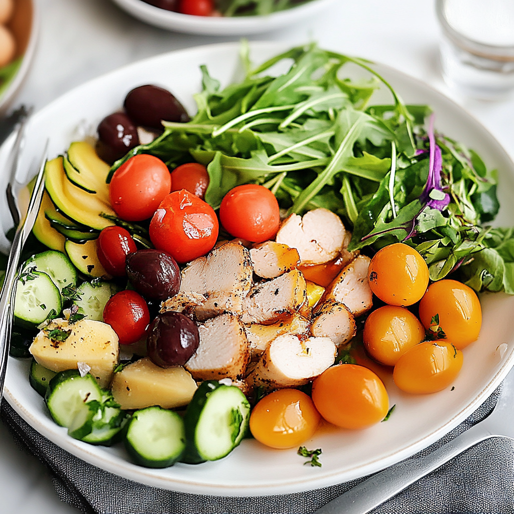 Recipe preparation for Classic Niçoise Salad