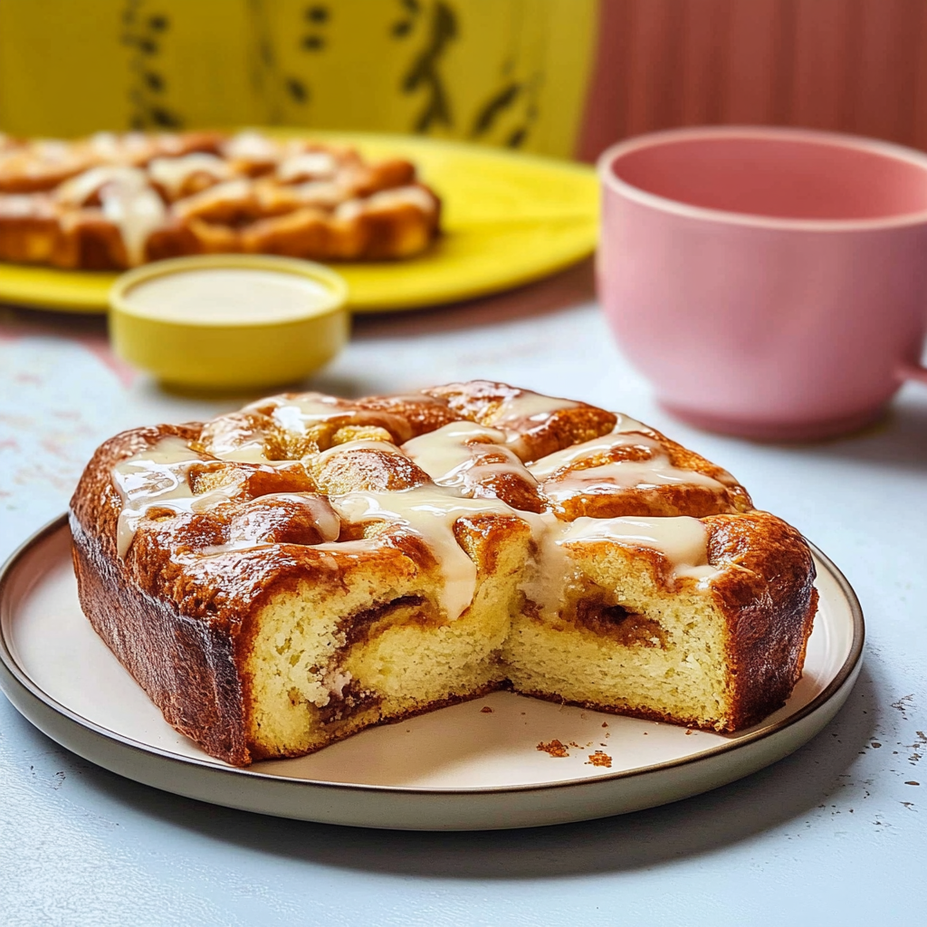 Recipe preparation for Cinnamon Roll Focaccia Bread