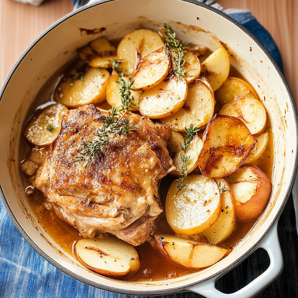Recipe preparation for Cinnamon Apple Pork Roast with Sage
