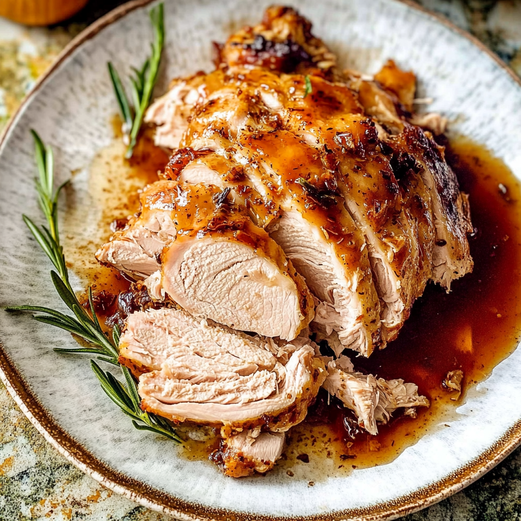 Recipe preparation for Maple Brown Sugar Pulled Turkey