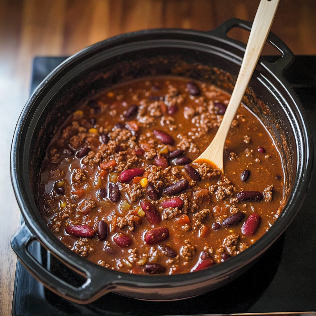 Recipe preparation for Crock Pot Chili