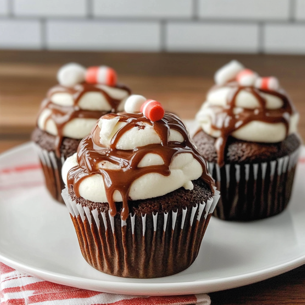 Recipe preparation for Hot Cocoa Cupcake Mugs
