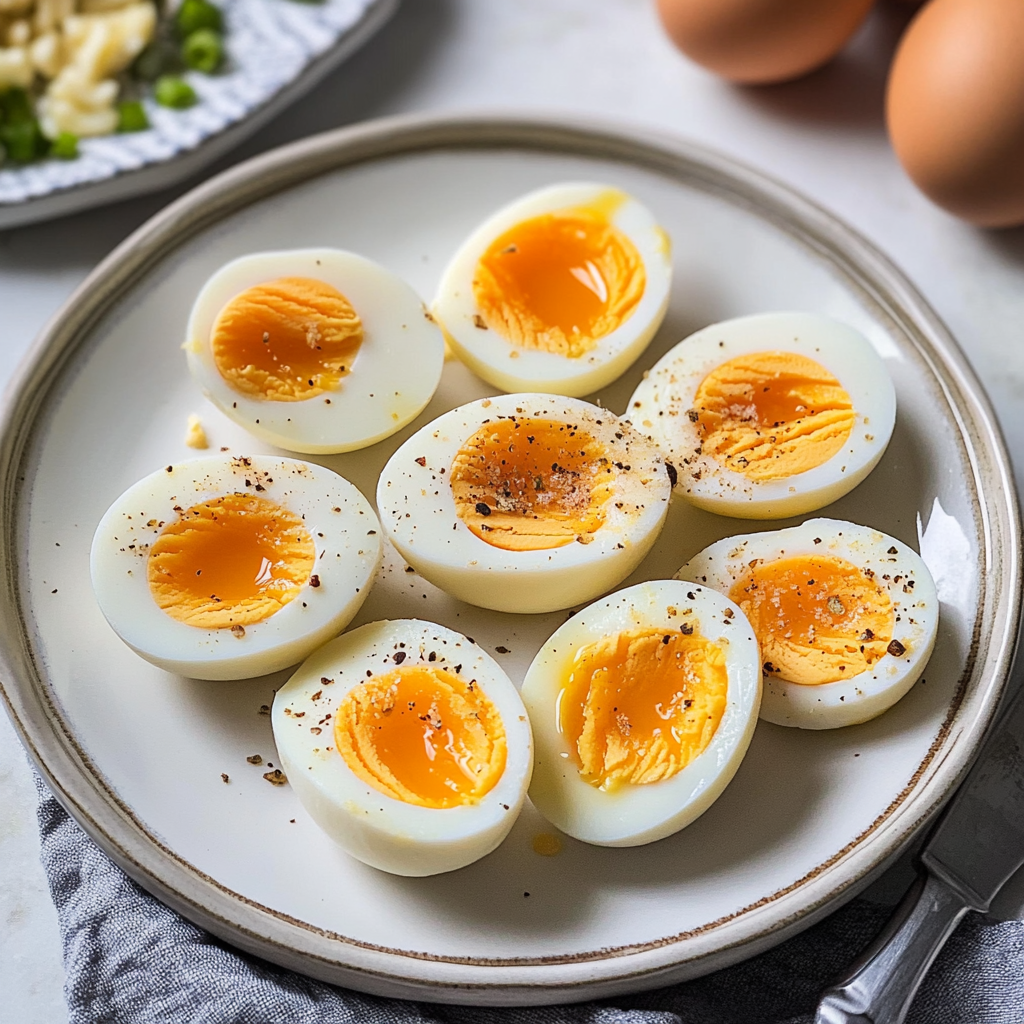 Recipe preparation for Instant Pot Hard Boiled Eggs (For easy peeling)