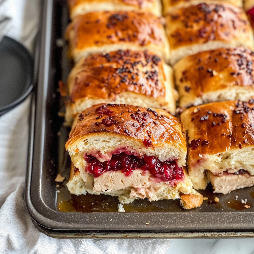 Recipe preparation for turkey cranberry sliders