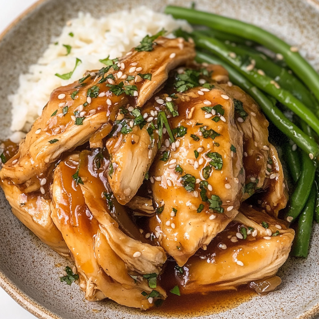 Recipe preparation for Slow Cooker Honey Garlic Chicken