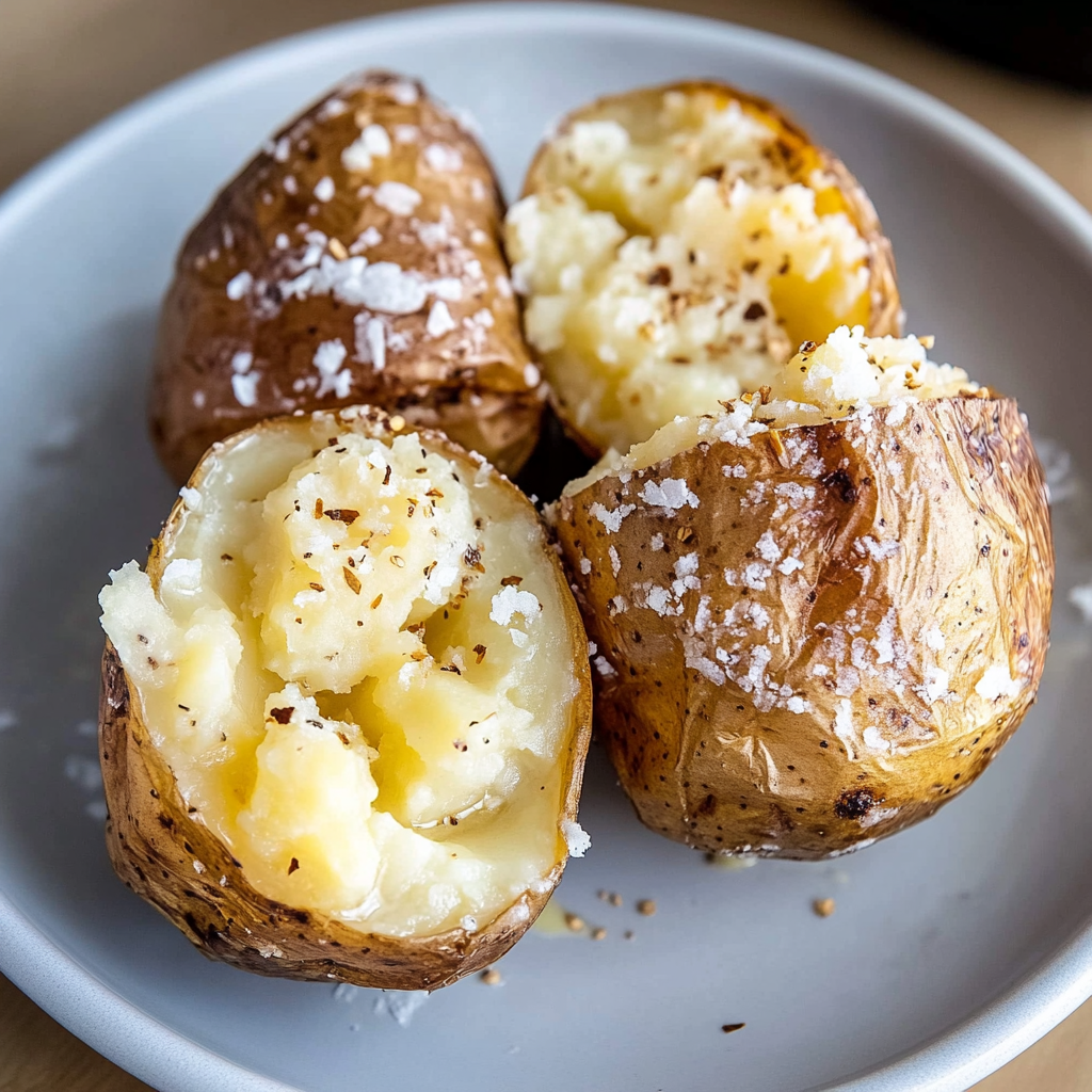 Recipe preparation for Instant Pot Baked Potatoes