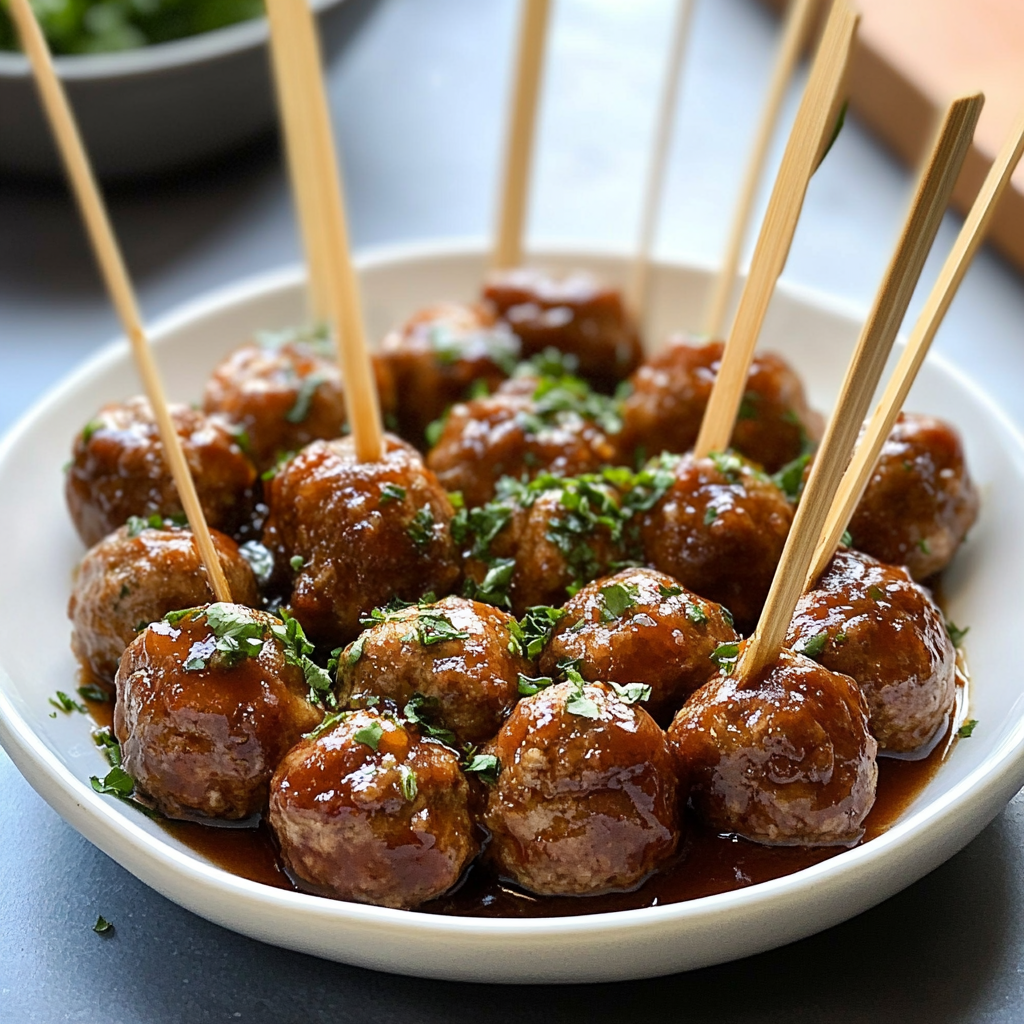 Recipe preparation for cocktail meatballs