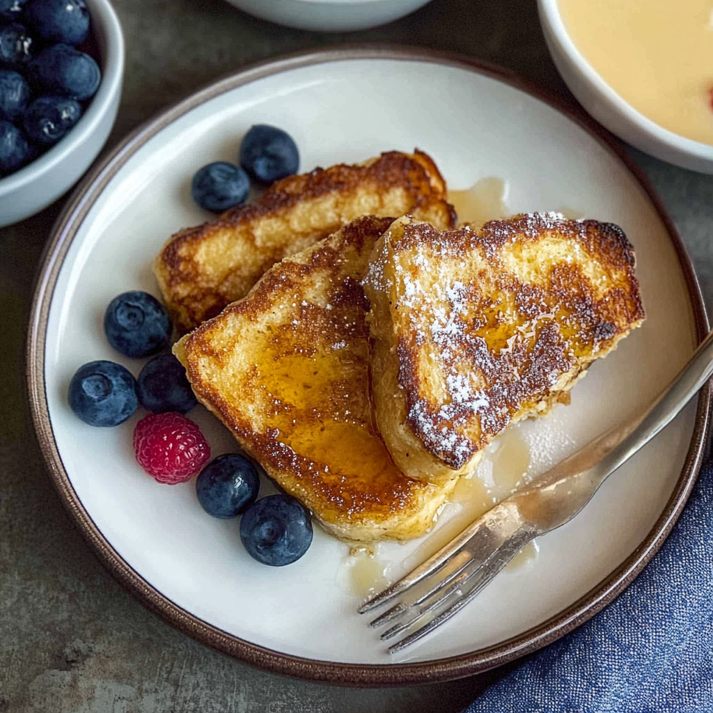 Recipe preparation for sourdough French toast