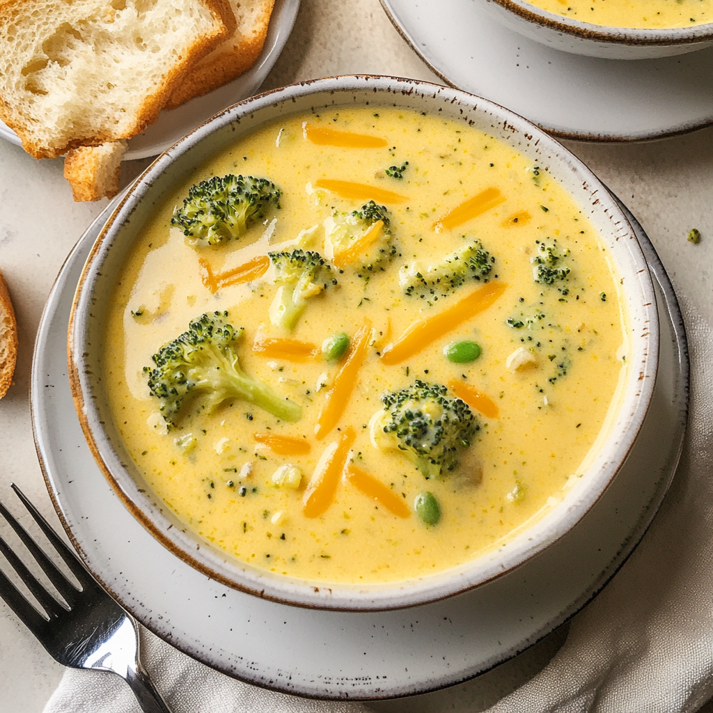 Recipe preparation for Panera Broccoli Cheddar Soup
