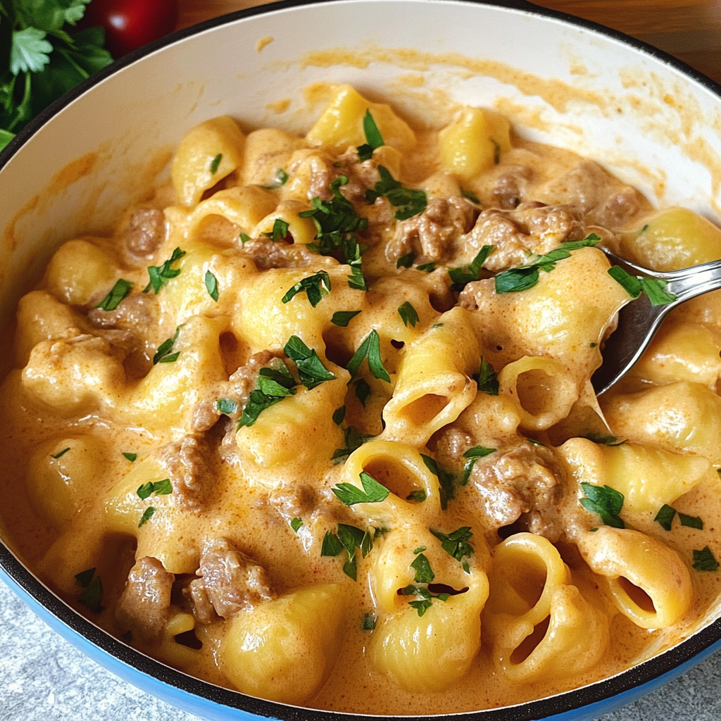 Recipe preparation for Homemade Hamburger Helper