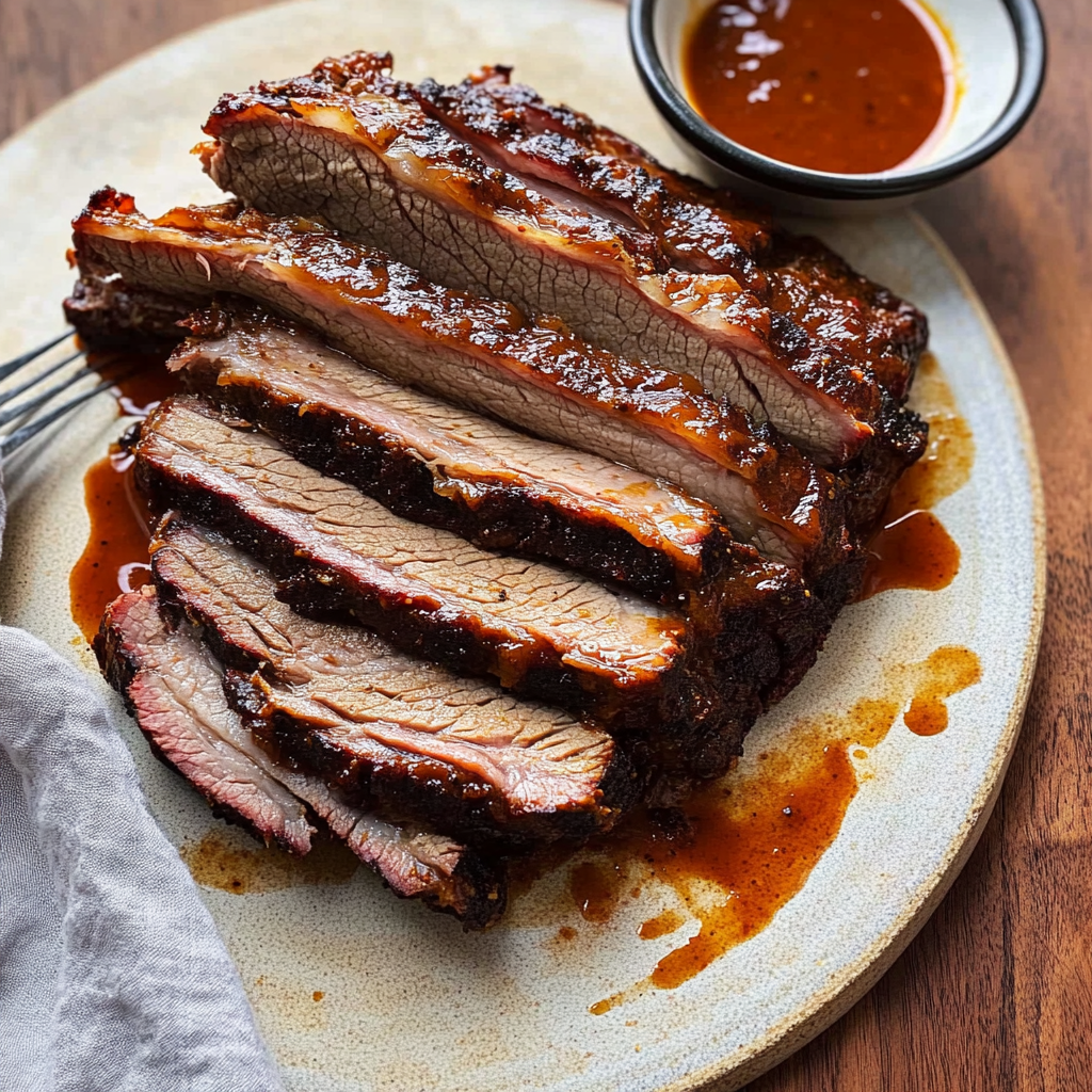 Recipe preparation for Oven Cooked Barbecue Brisket