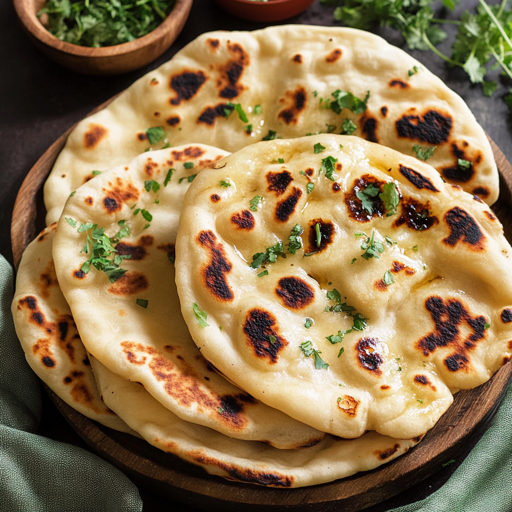 Recipe preparation for Naan Bread