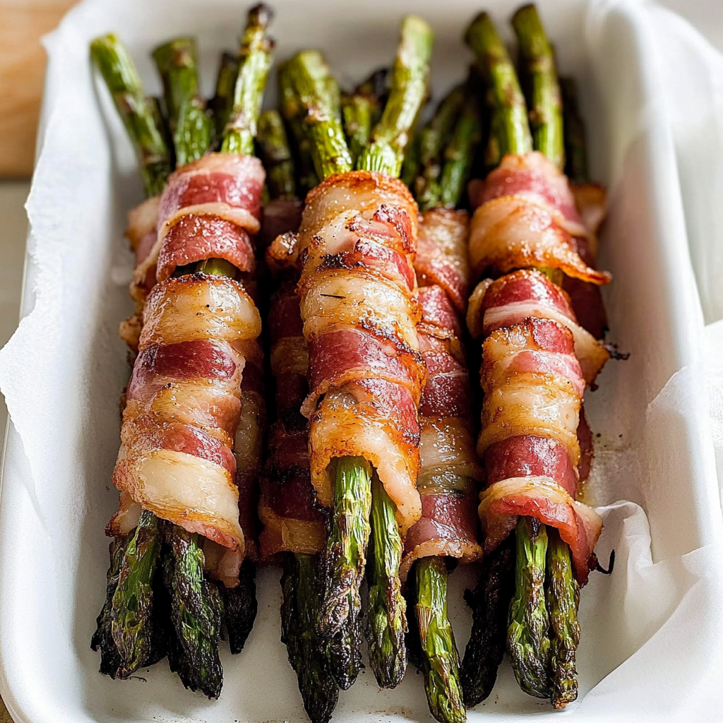 Recipe preparation for Bacon Wrapped Asparagus