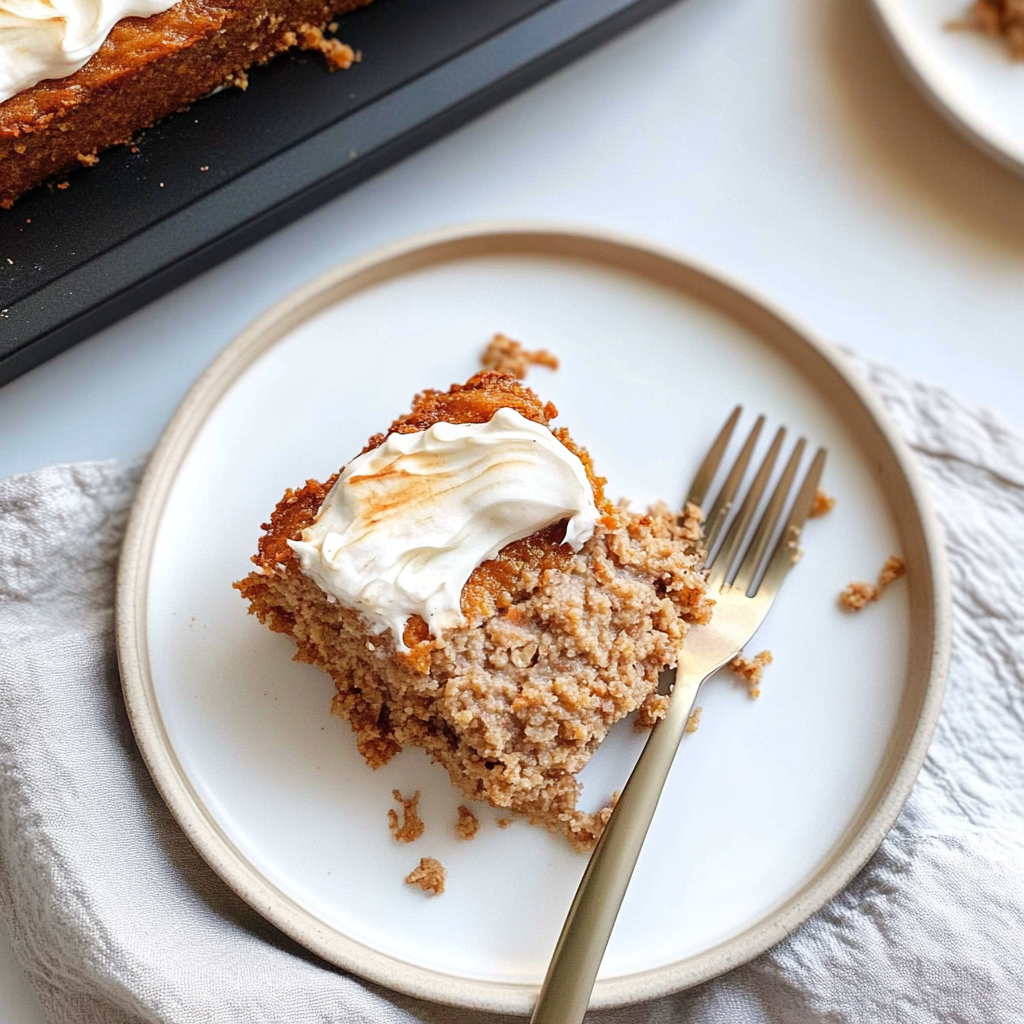 Recipe preparation for Healthy Oatmeal Carrot Cake