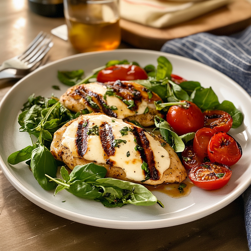 Recipe preparation for Chicken Caprese Sheet Pan