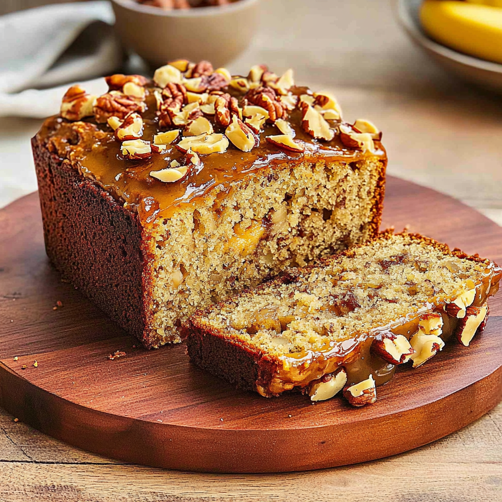 Recipe preparation for Banana Walnut Cake