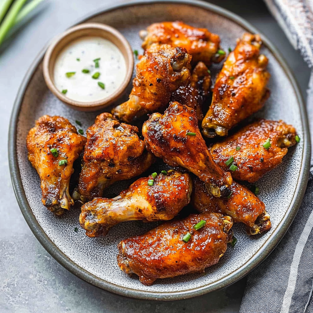 Recipe preparation for homemade baked chicken wings