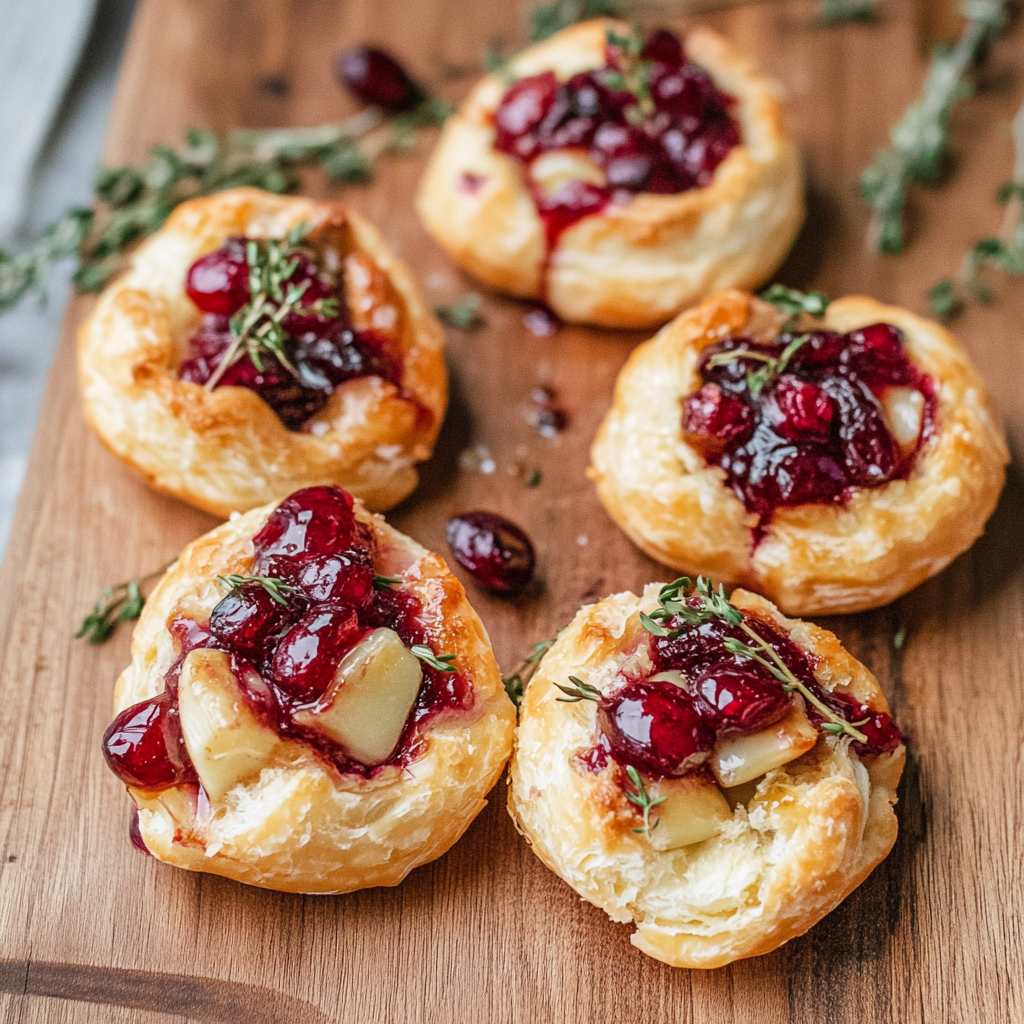 Recipe preparation for cranberry brie bites