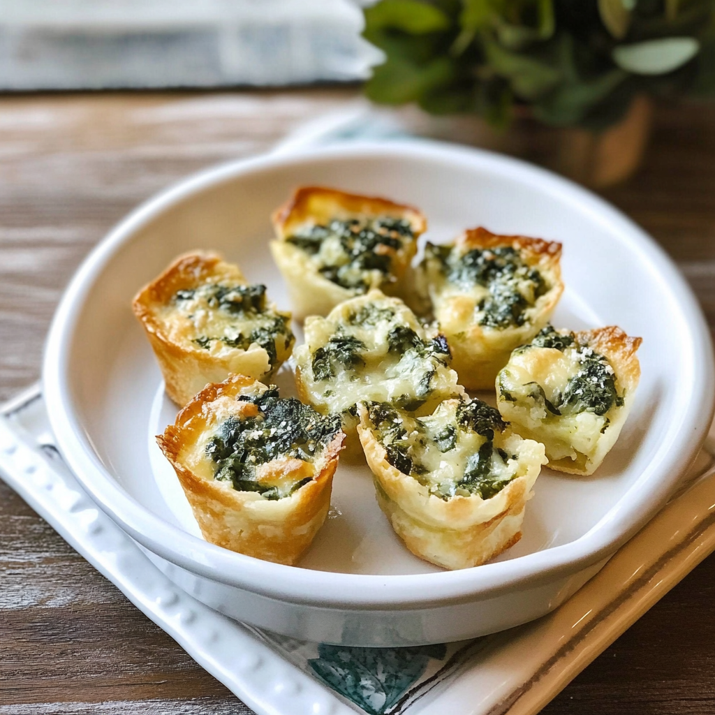 Recipe preparation for spinach puffs