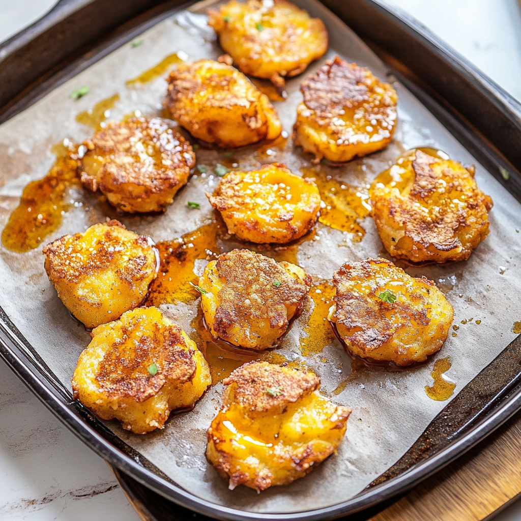 Recipe preparation for Smashed Potato Bites