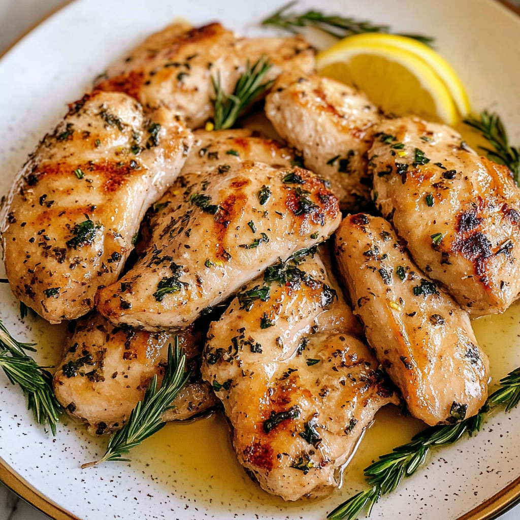 Recipe preparation for Lemon Herb Chicken