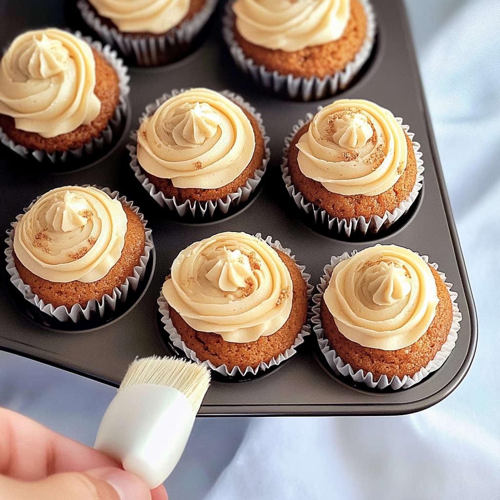 Recipe preparation for Apple Cupcakes with Maple Buttercream