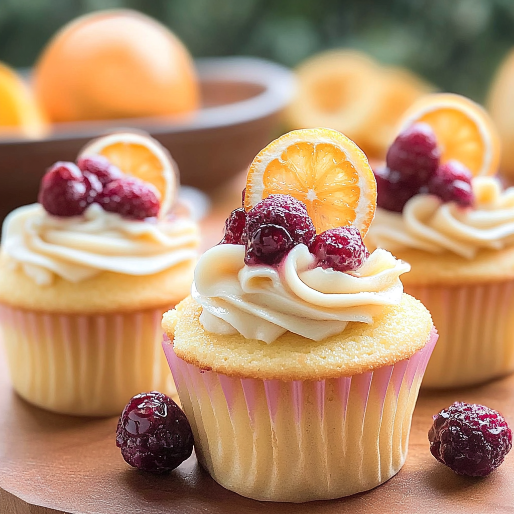 Recipe preparation for Cranberry Orange Cupcakes
