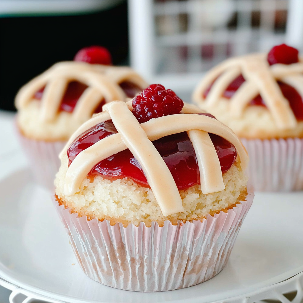 Recipe preparation for Cherry Pie Cupcakes