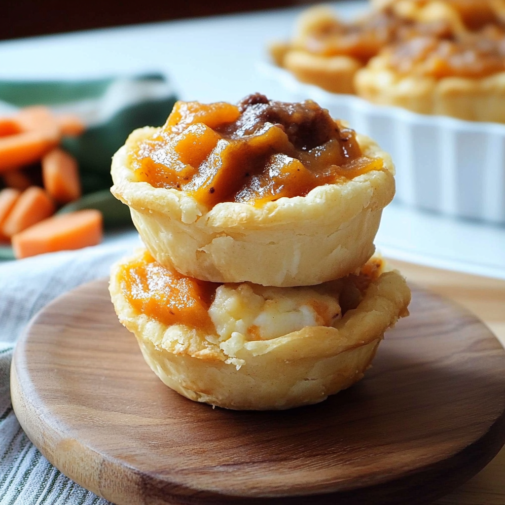 Recipe preparation for Sweet Potato Shepherd’s Pie Cups