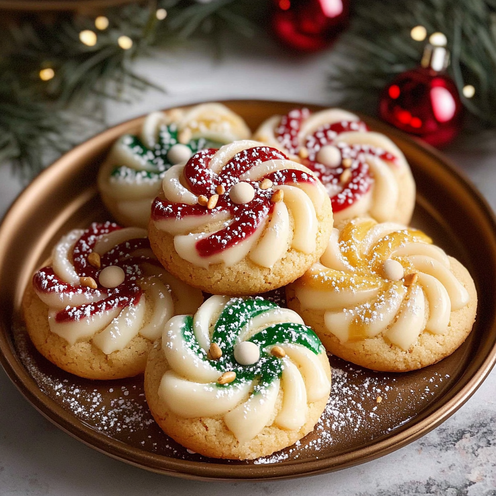 Recipe preparation for Twisted Christmas Cookies with Almond & Citrus Icing