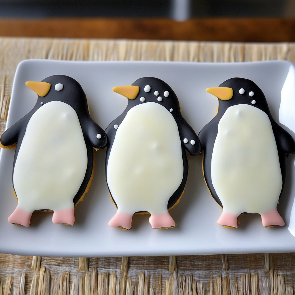 Recipe preparation for Penguin Sugar Cookie Pops
