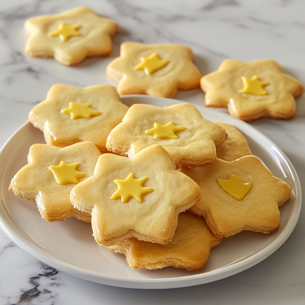 Recipe preparation for Star-Shaped Lemon Cookies