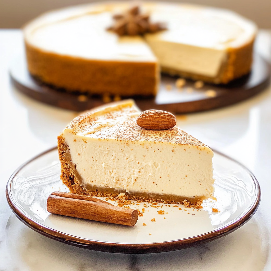 Recipe preparation for Instant Pot Eggnog Cheesecake