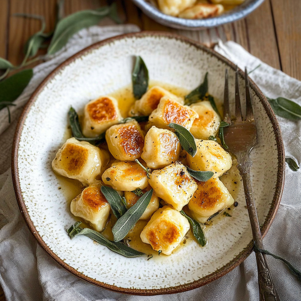 Recipe preparation for One-Pan Festive Gnocchi with Sage Butter