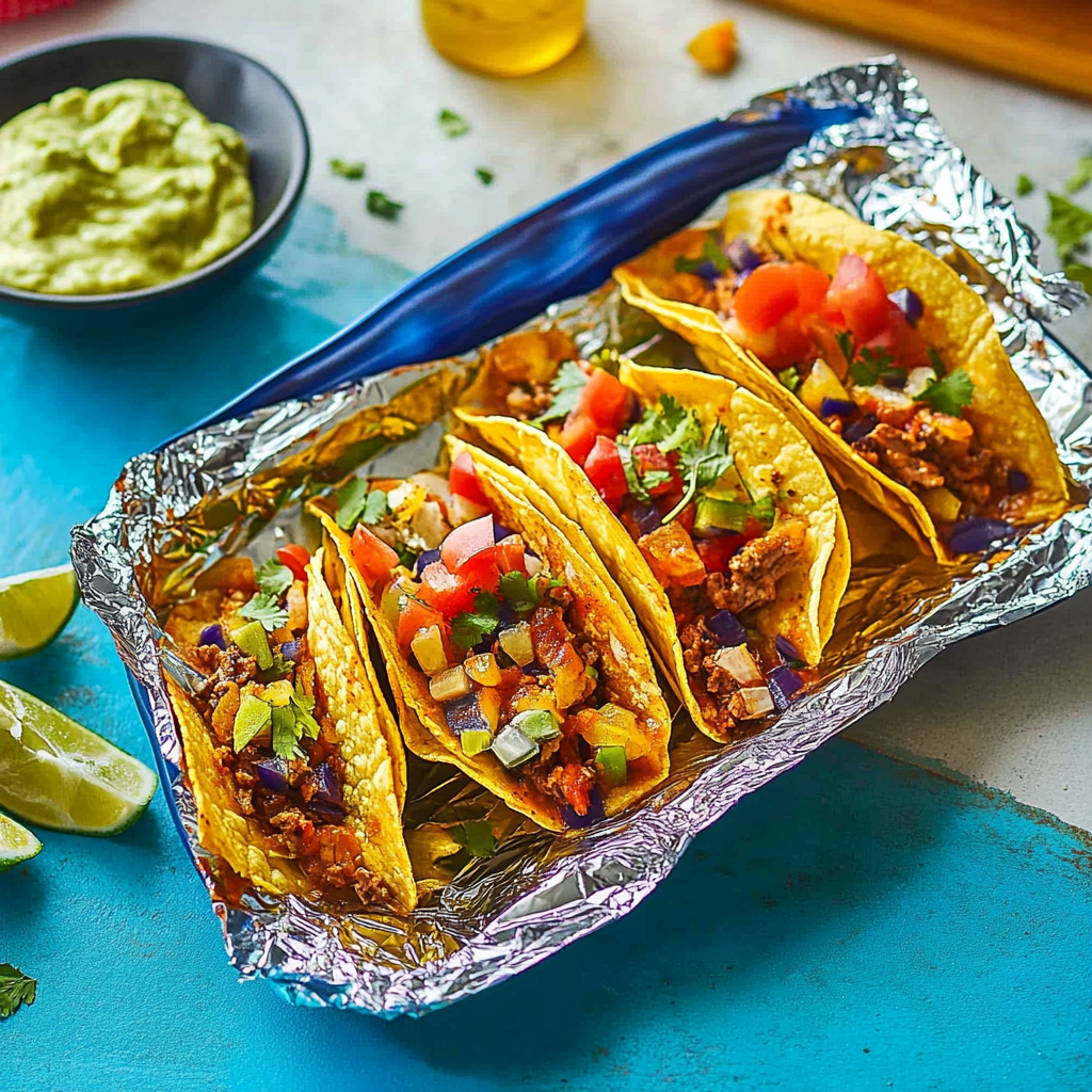 Recipe preparation for walking tacos