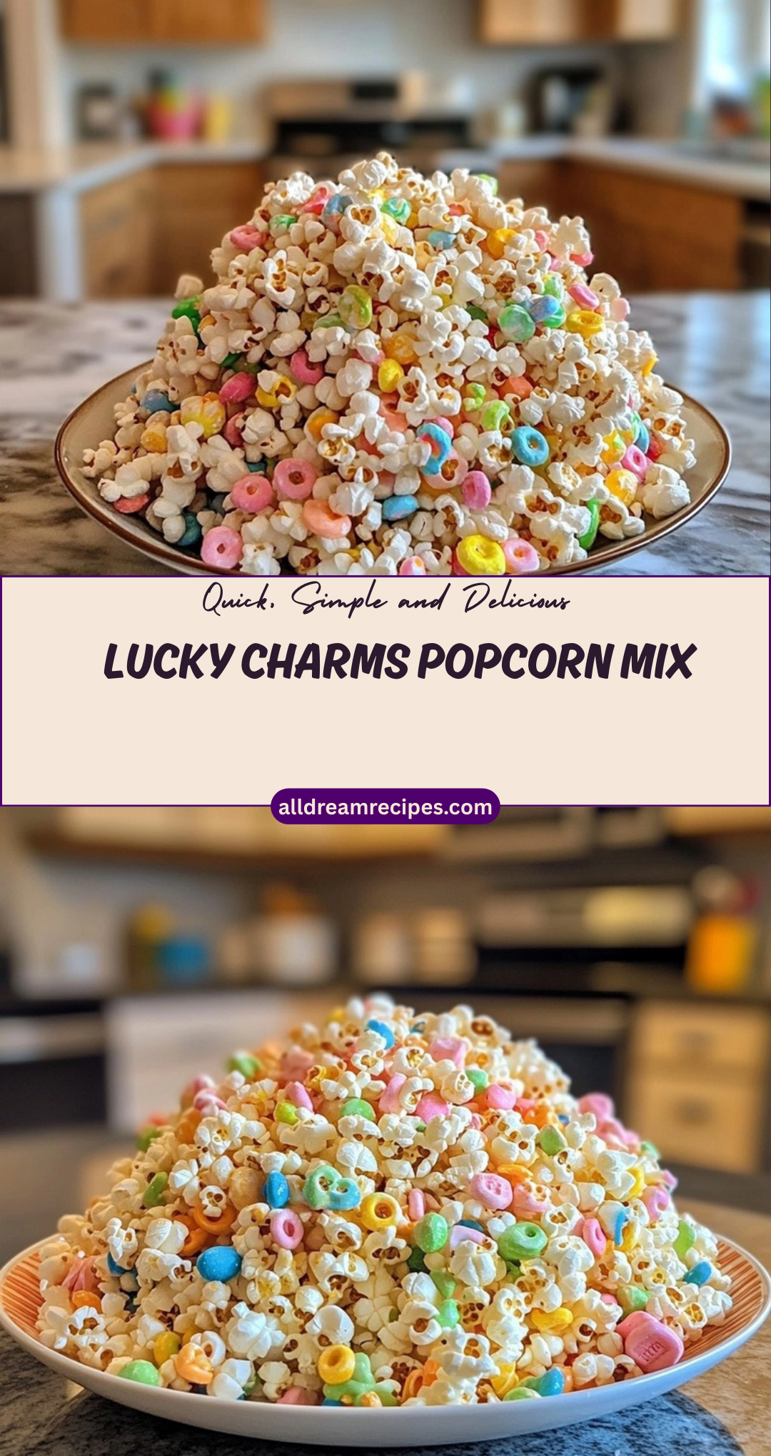 Lucky Charms Popcorn Mix