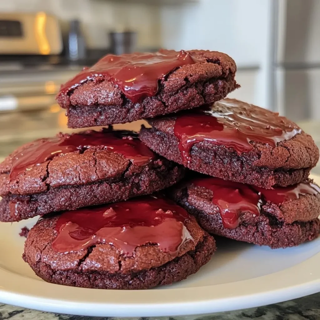 Red Velvet Brownie Cookies