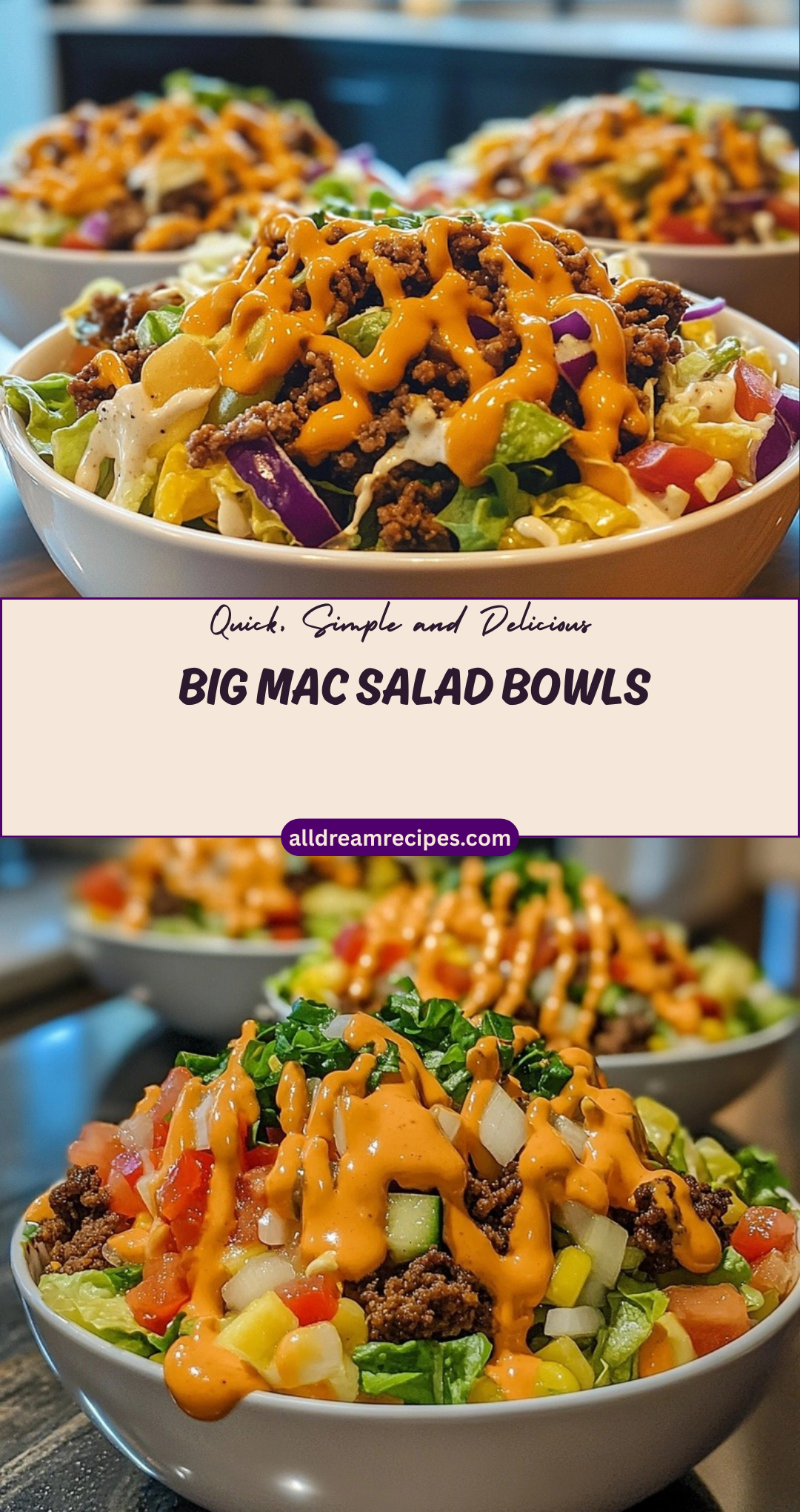 Big Mac Salad Bowls