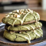 White Chocolate Matcha Mint Cookies