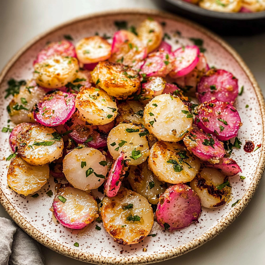 Recipe preparation for Air Fryer Radishes