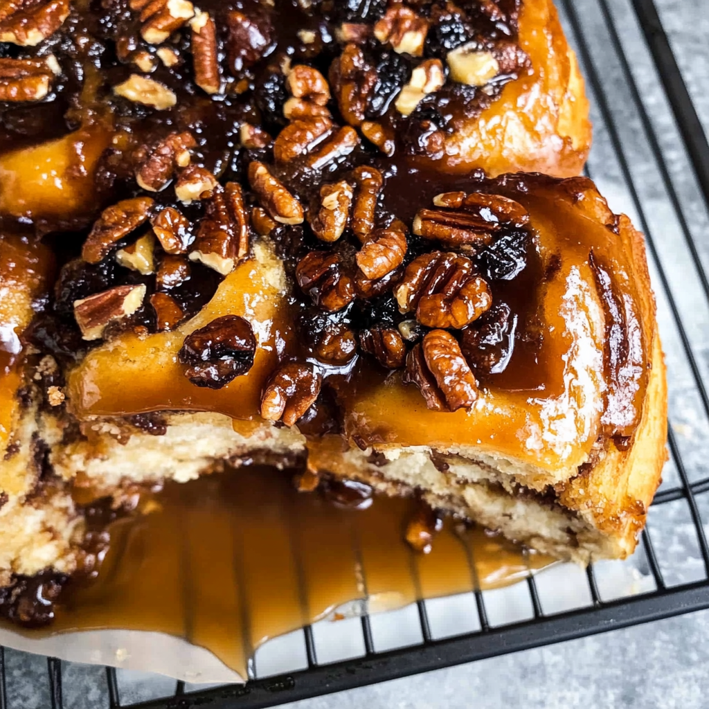 Recipe preparation for An Incredible Pecan Sticky Buns