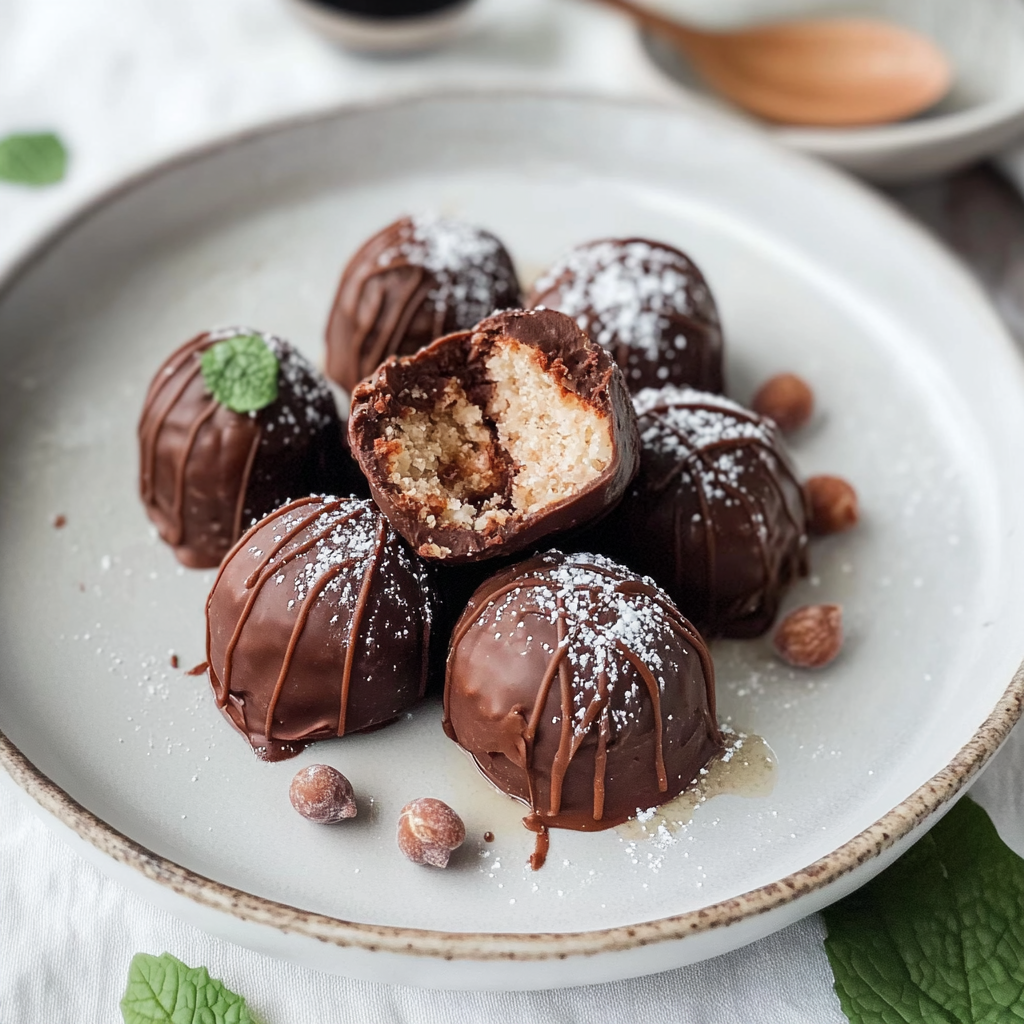 Recipe preparation for Viral Chickpea Truffles