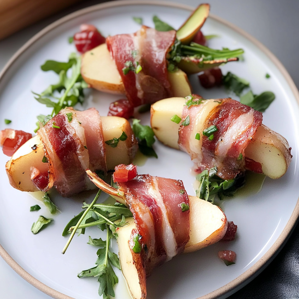 Recipe preparation for Prosciutto Wrapped Pears