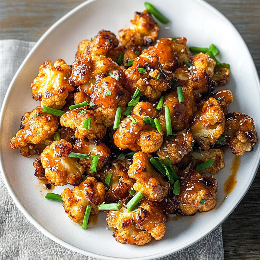 Recipe preparation for Gochujang Roasted Cauliflower Bites